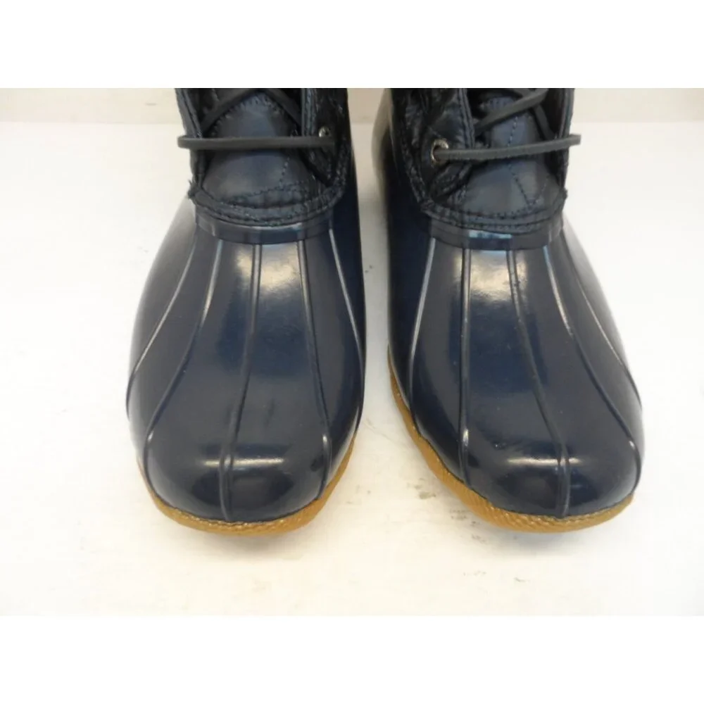 Sperry Women's STS82681 Saltwater Nylon Quilt Rain Boot Navy Size 8M - Picture 8 of 9